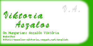 viktoria aszalos business card