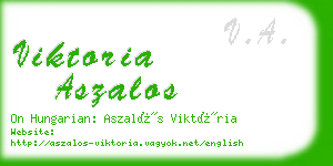 viktoria aszalos business card